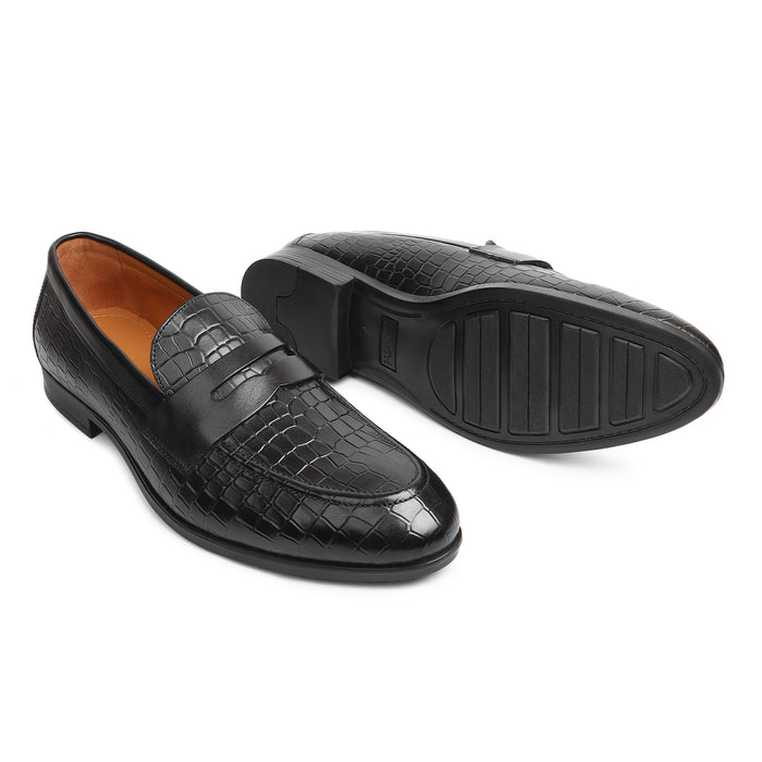 Penny Loafer with Full Croco Print