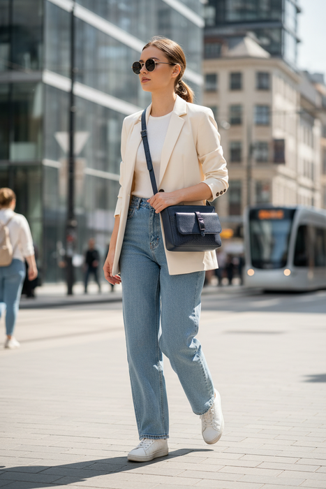 Metro Leather Crossbody Bag