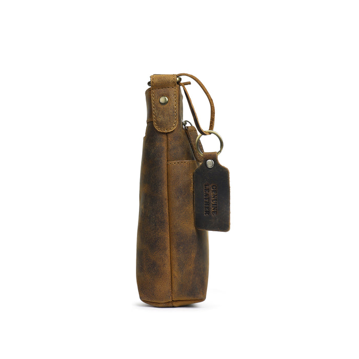 Vintage Buffalo Leather Messenger Bag