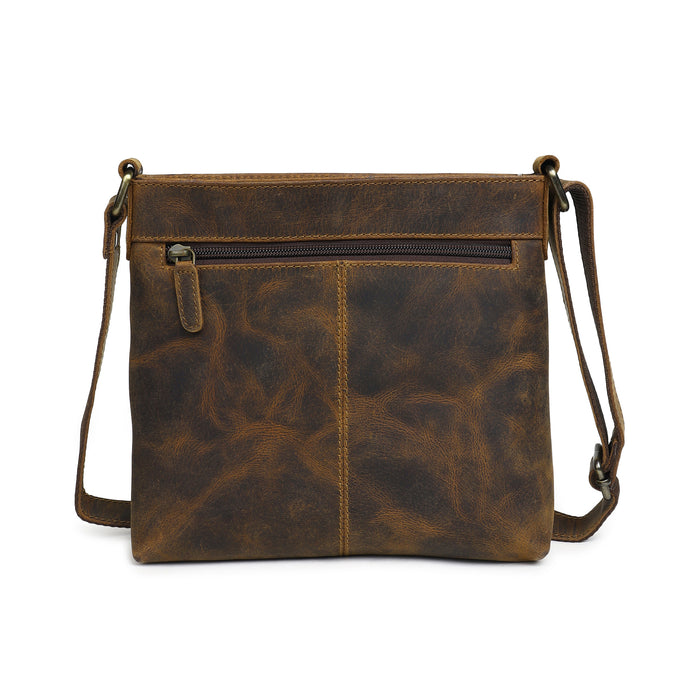 Vintage Buffalo Leather Messenger Bag