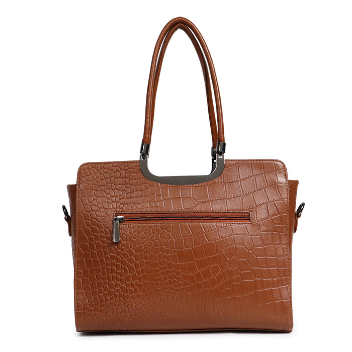 Sunflower Brown Leather Tote