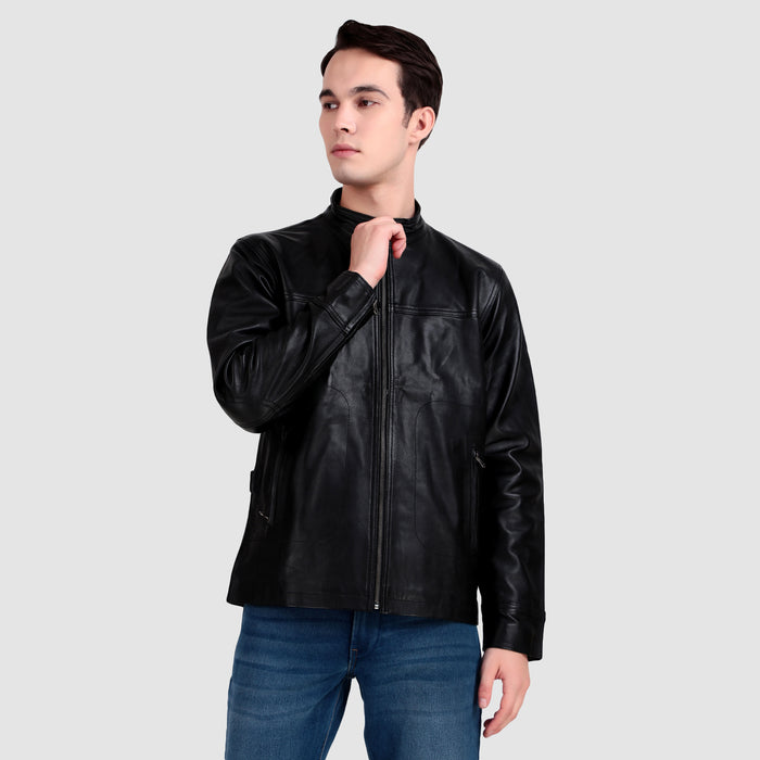 Midnight Rider Black Leather Jacket