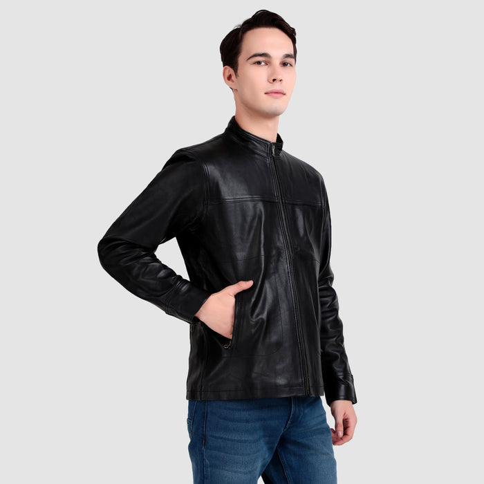 Midnight Rider Black Leather Jacket