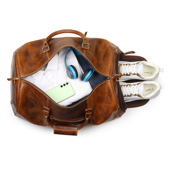 Heritage Buffalo Leather Duffel Bag