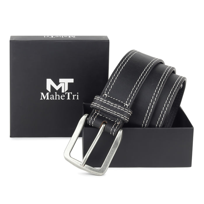 Midnight Ranger Black Leather Belt