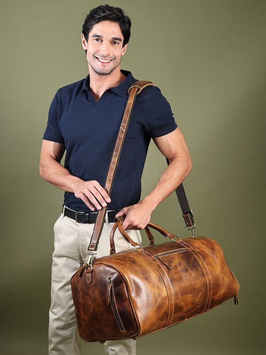 Heritage Buffalo Leather Duffel Bag