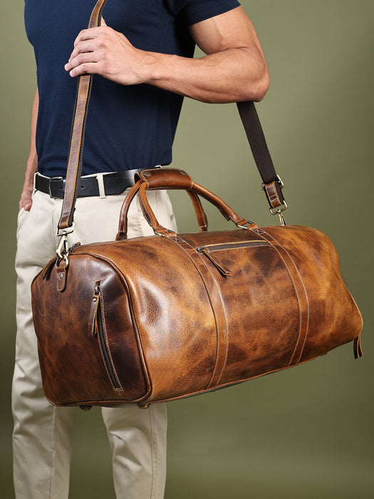 Heritage Buffalo Leather Duffel Bag