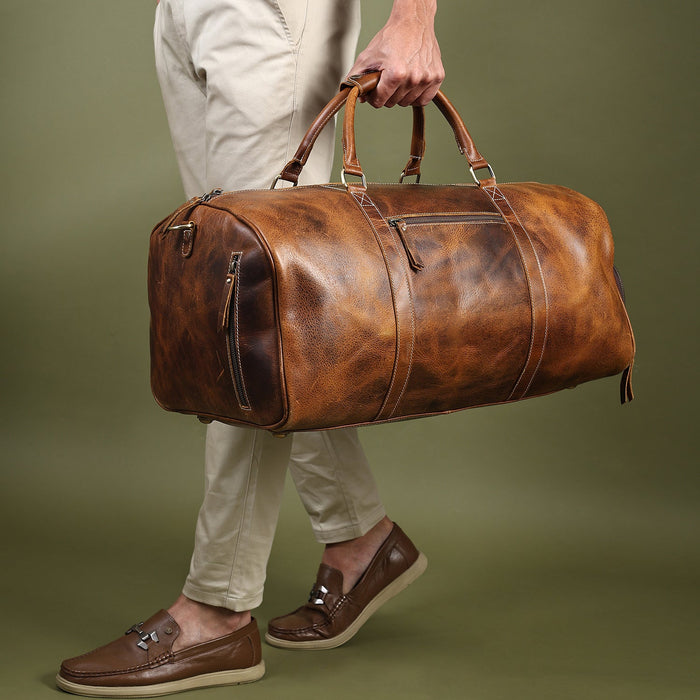 Heritage Buffalo Leather Duffel Bag
