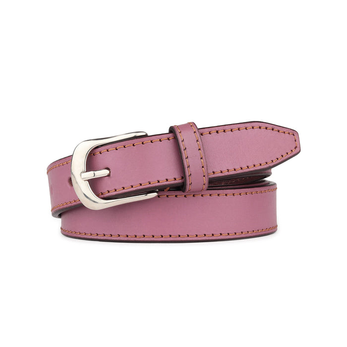 Women's Slim Leather Belt-Viola Purple