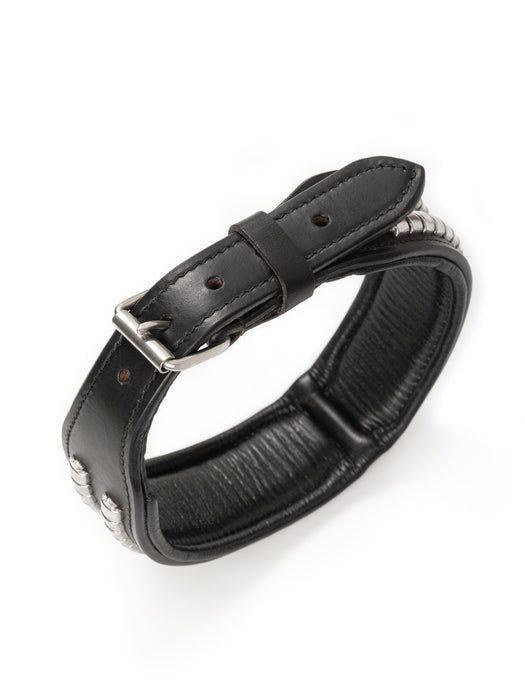 Leather Collar with Designer Studs