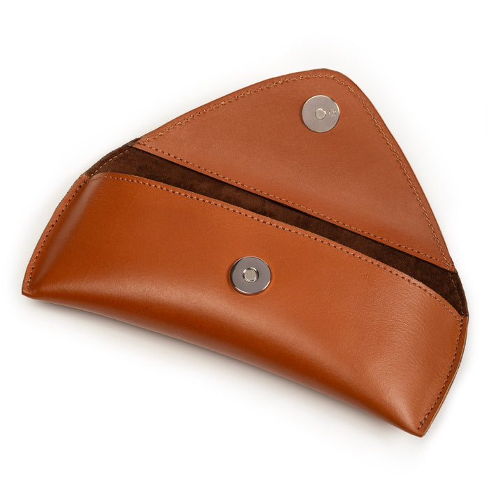 Tan Leather Sunglasses Case