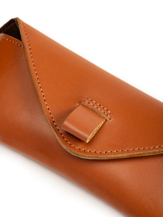 Tan Leather Sunglasses Case