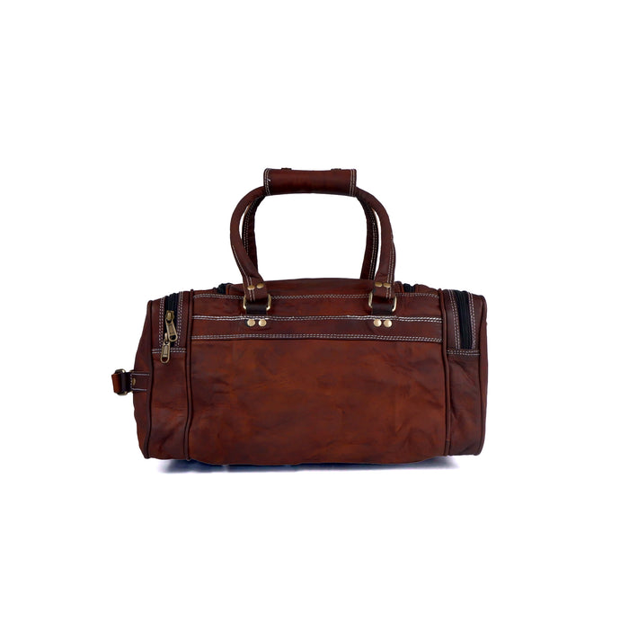 Leather Gym Duffle Bag