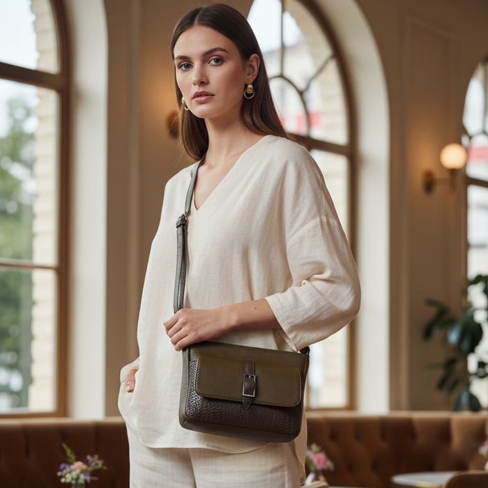 Metro Leather Crossbody Bag