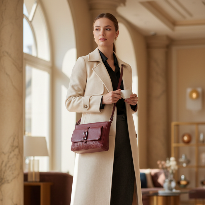 Metro Leather Crossbody Bag