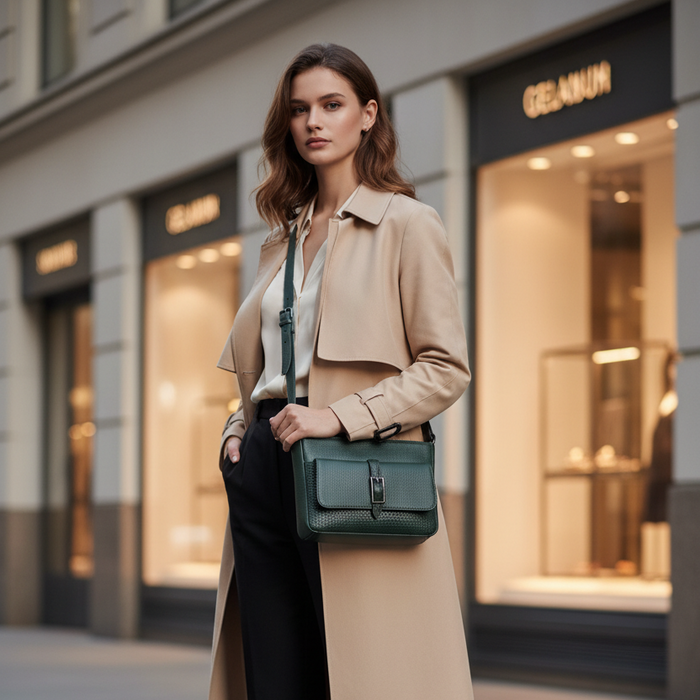 Metro Leather Crossbody Bag