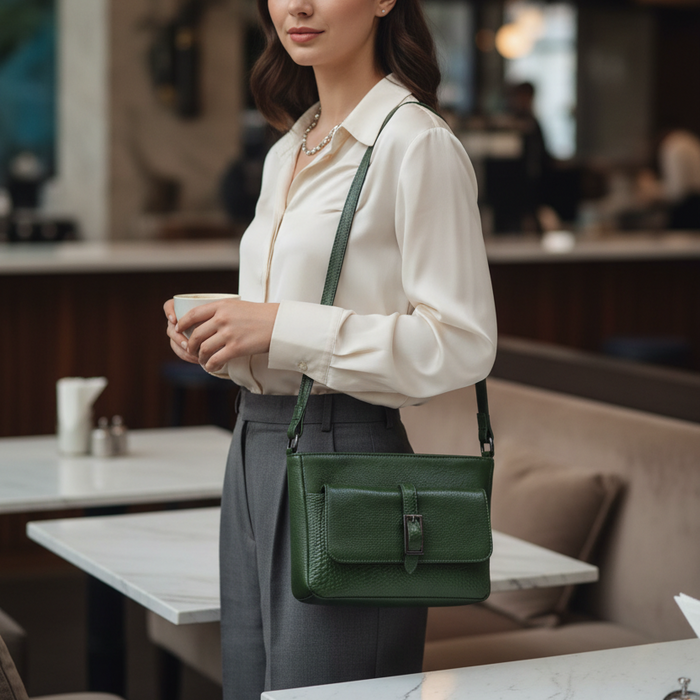 Metro Leather Crossbody Bag