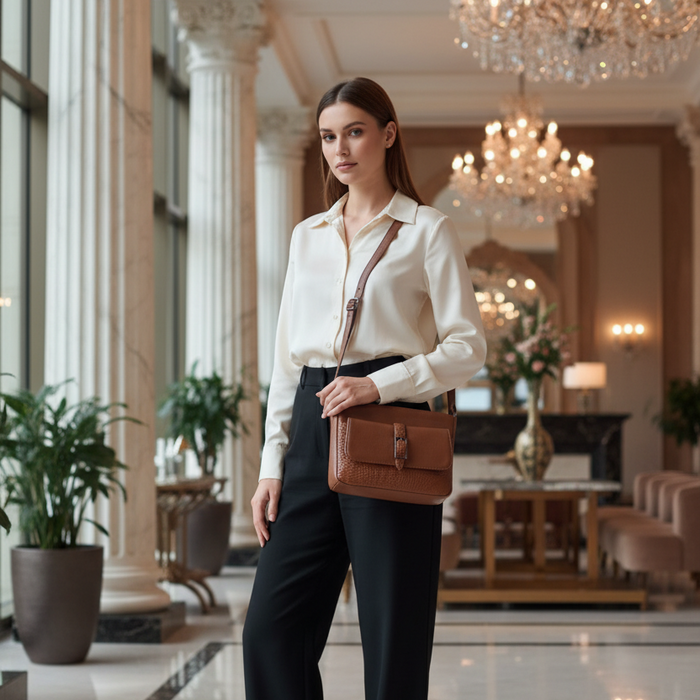 Metro Leather Crossbody Bag