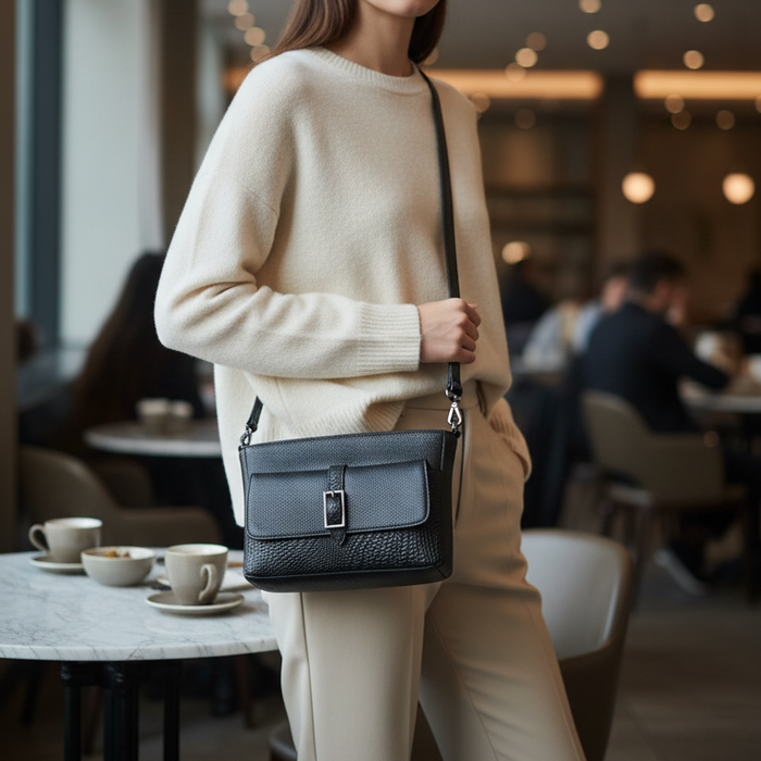 Metro Leather Crossbody Bag