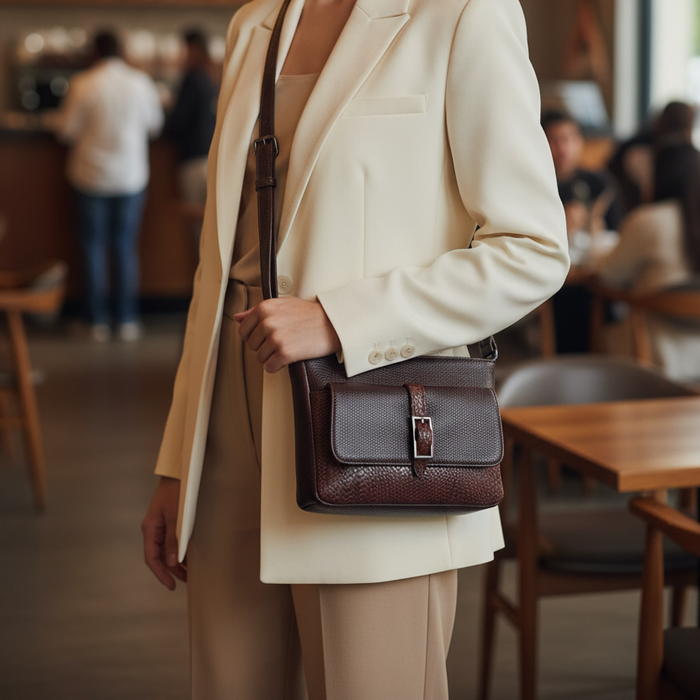 Metro Leather Crossbody Bag