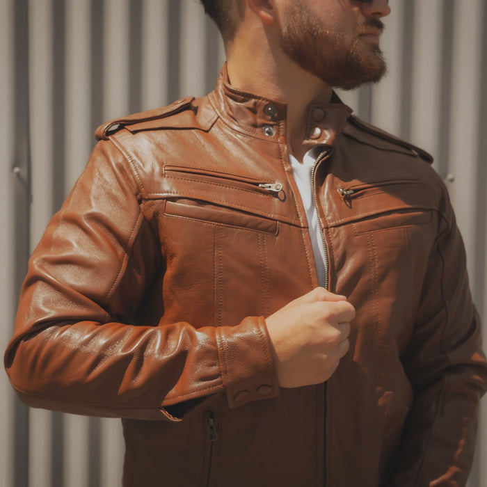 Men's Brown Leather Jacket