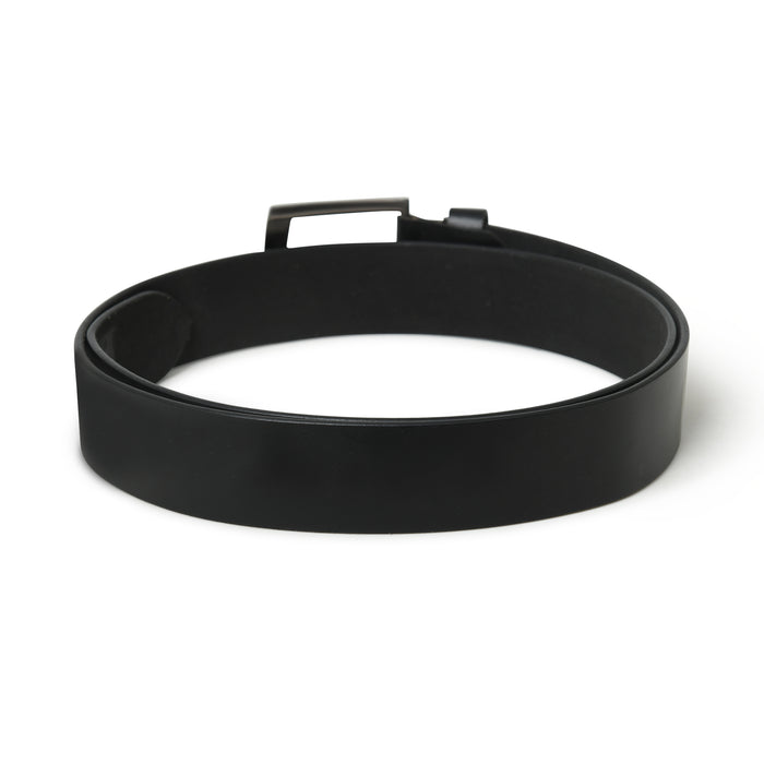 Minimalist Black Leather Belt