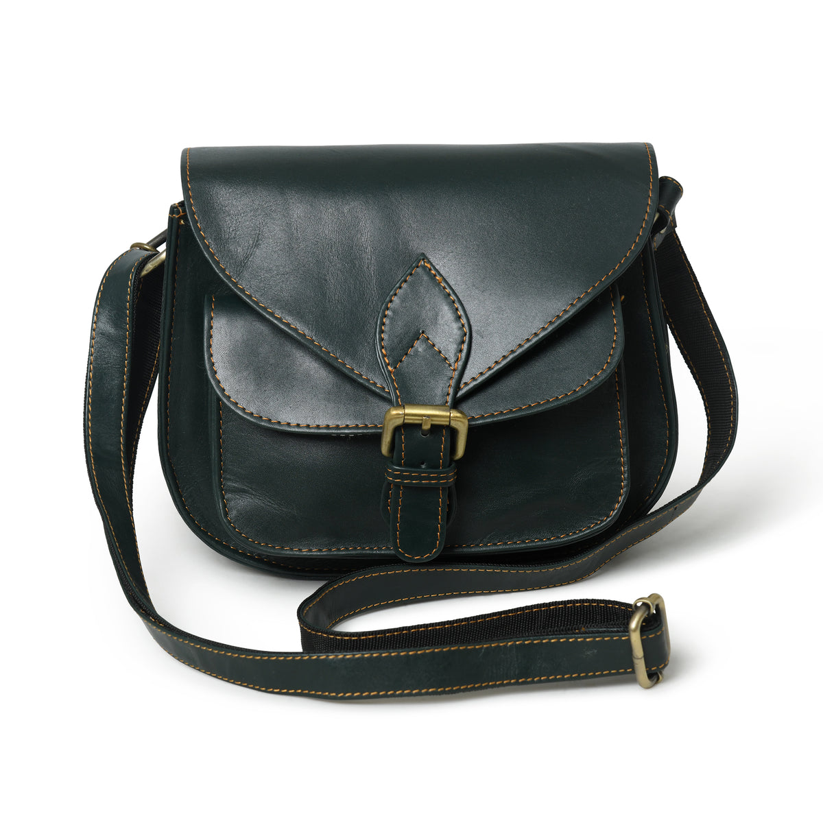 Molina Green Womens Leather Crossbody Bag | Satchel Bag For Women | MT ...