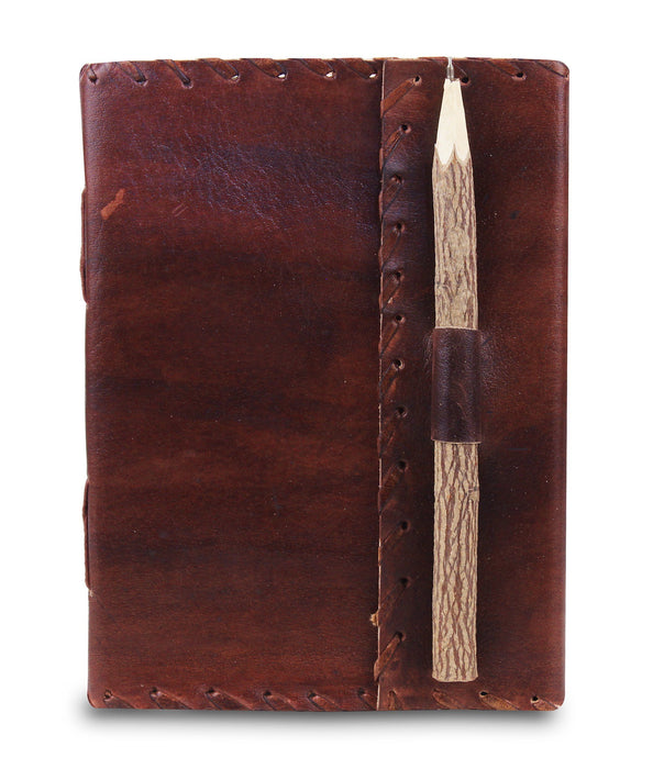 Leather Journal with Pen Real Vintage Leather 