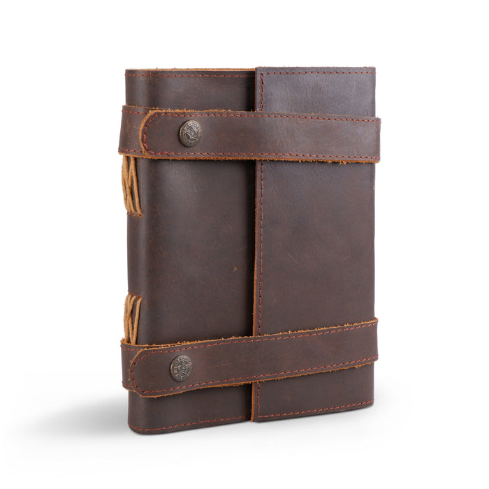 Vintage Dark Brown Leather Journal