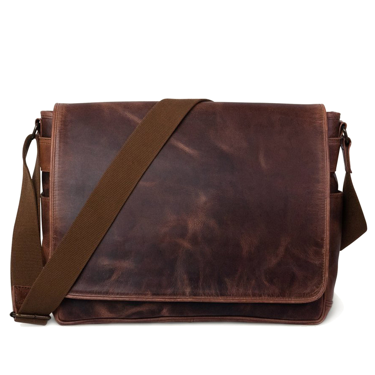Wilson Crossbody Messenger Bag | Unisex Leather Side Bag | MaheTri