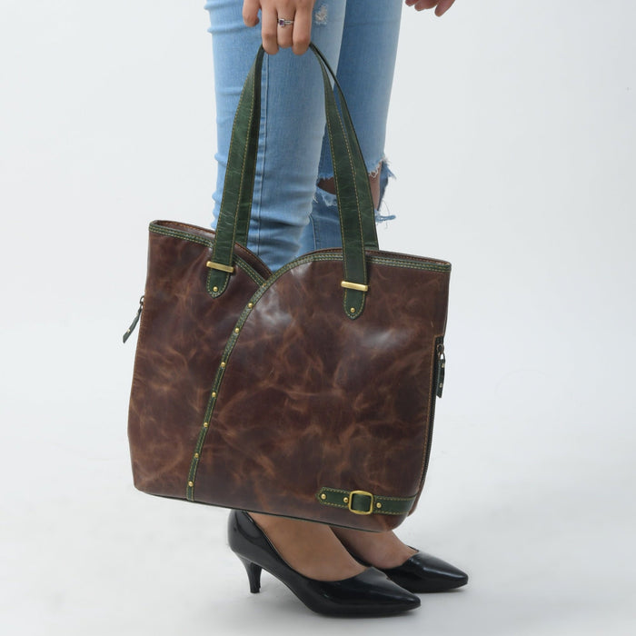 The Riley Handbag- Brown