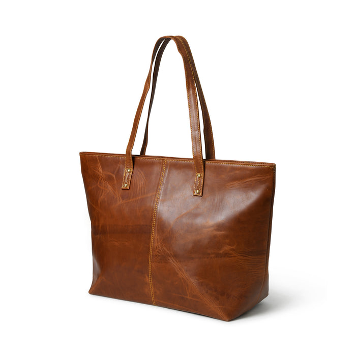 The Kim Tote Bag - Cocoa Brown