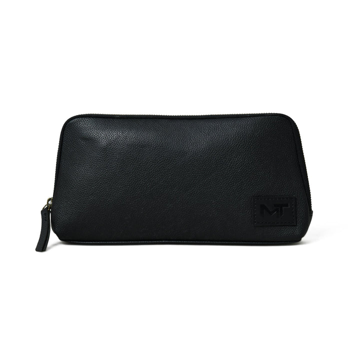 Classic Black Leather Clutch