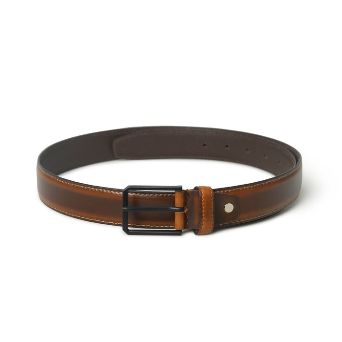 Cooper Caramel Leather Belt