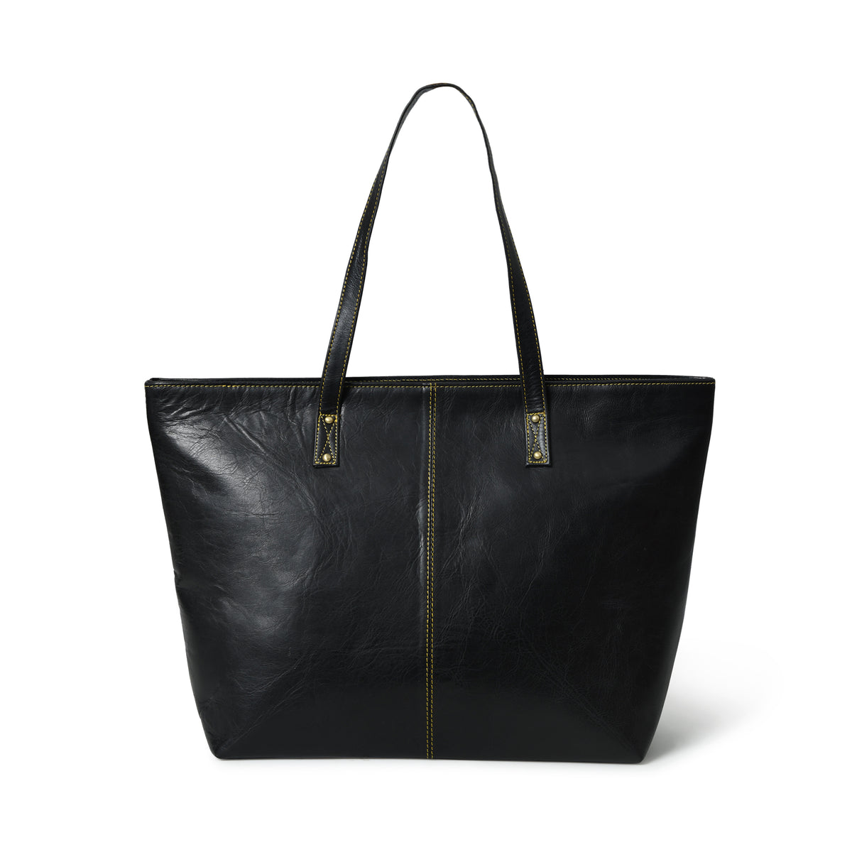 【____ 】The Bagmati LIC TOTE BAG Kim Black Women's Leather Tote Bag – Chic, Spacious