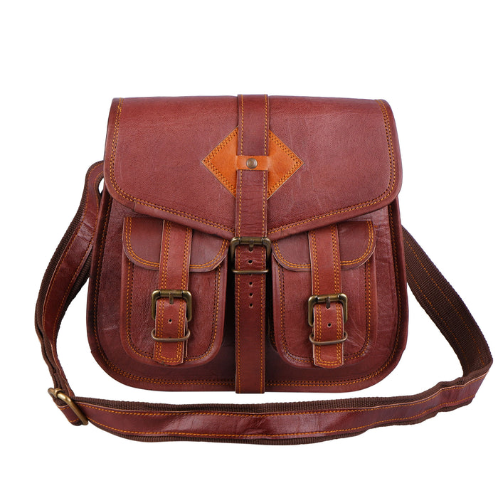 Real Leather Satchel Bag For Women