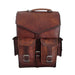 2-in-1 Leather Convertible Briefcase Backpack Crossbody Laptop Bag Classy Leather Bags 