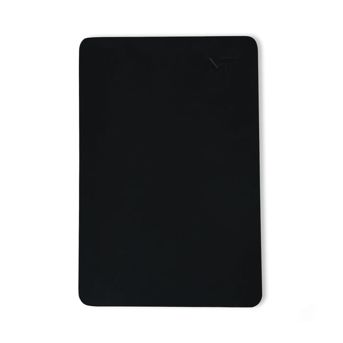 Noir Opulence Black Leather Desk Mat + Mouse Pad