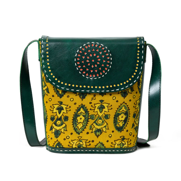 Vibrant Heritage Ajrakh Satchel