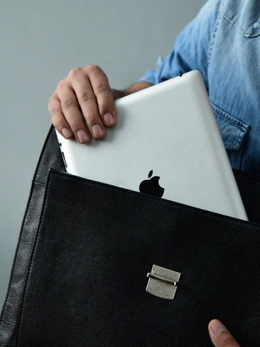 Business Attache Laptop Bag - Italian Finish