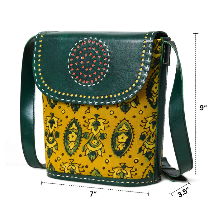 Vibrant Heritage Ajrakh Satchel