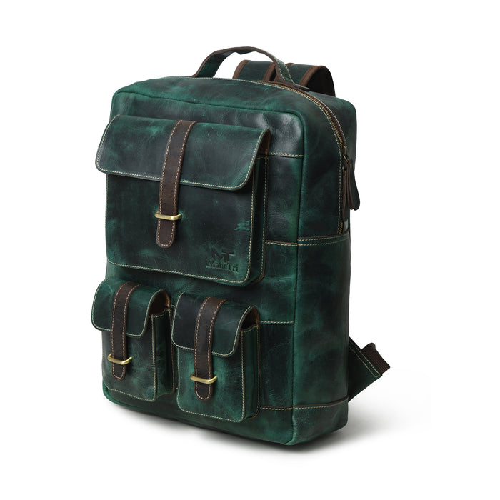 Greenfield Premium Leather Backpack