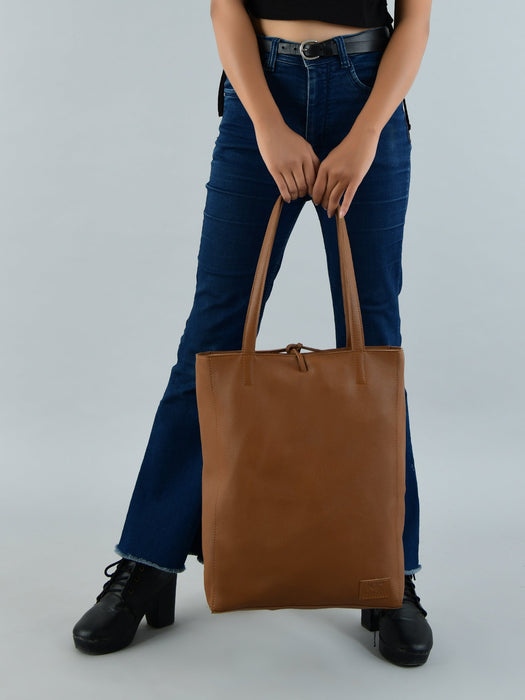 Café Chic Women's Leather Tote Bag