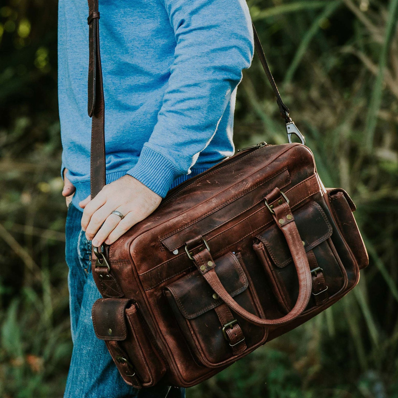 Leather Laptop Bags | Handcrafted From Premium Animal Skin | MaheTri