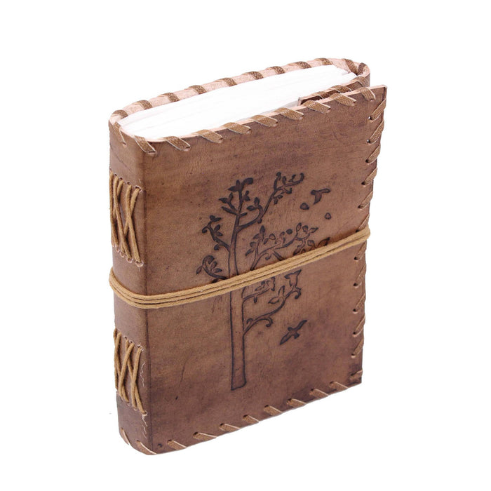 Handmade Leather Journal Tree Of Life Notebook Classy Leather Bags 