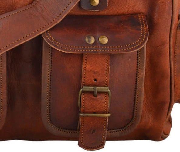 Brown Leather Handbag Crossbody Tote Classy Leather Bags 