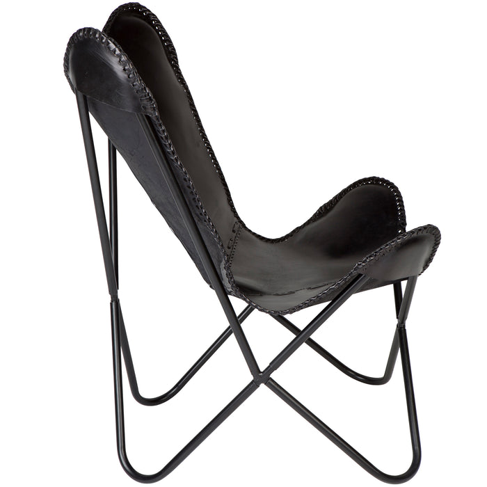 Jet Black Butterfly Chair