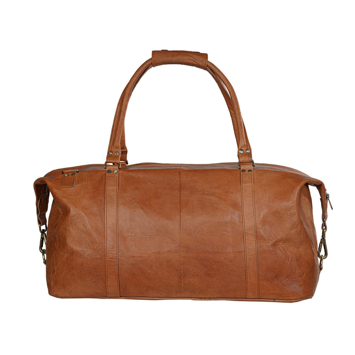 Chicago Leather Weekender Duffle Travel Bag