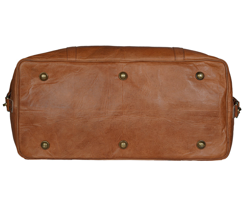 Chicago Leather Weekender Duffle Travel Bag