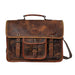 Classic Roosevelt Buffalo Leather Satchel Messenger Bag Classy Leather Bags 
